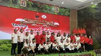 Sejumlah petinggi PDIP hadir dalam acara pelantikan Pengurus Dewan Pimpinan Pusat Taruna Merah Putih masa bakti 2019-2024 di Kantor DPP PDIP, Jakarta Pusat, Selasa (11/7/2023). (Liputan6.com/M Radityo Priyasmoro)