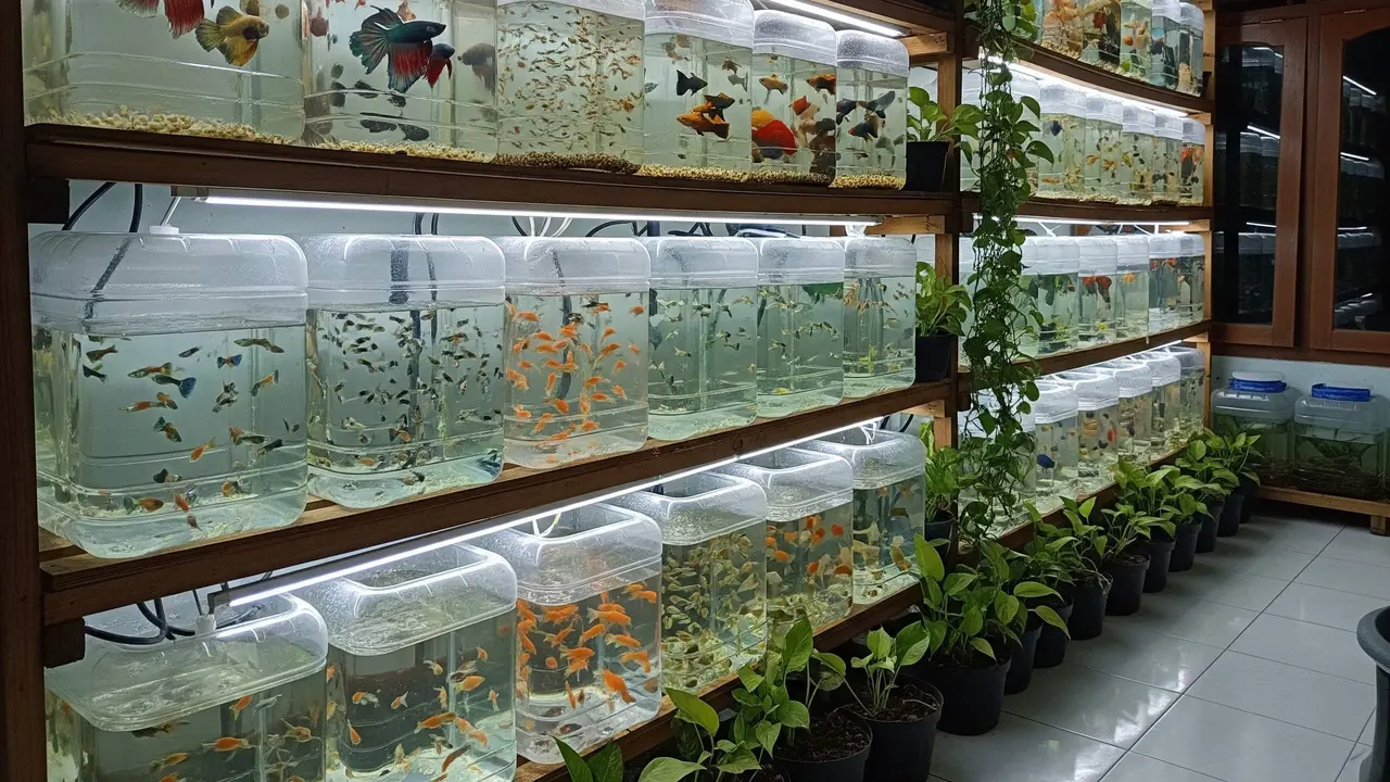 Peluang Usaha Ikan Hias dari Media Galon Bekas yang Minim Modal Sedikit Pesaing