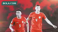Timnas Indonesia - Dua Bek Tangguh Timnas Indonesia: Rizki Ridho dan Jay Idzes (Bola.com/Adreanus Titus)