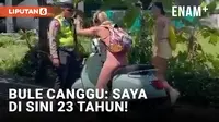 Bule Australia Ngamuk Saat Dihentikan Polisi di Bali