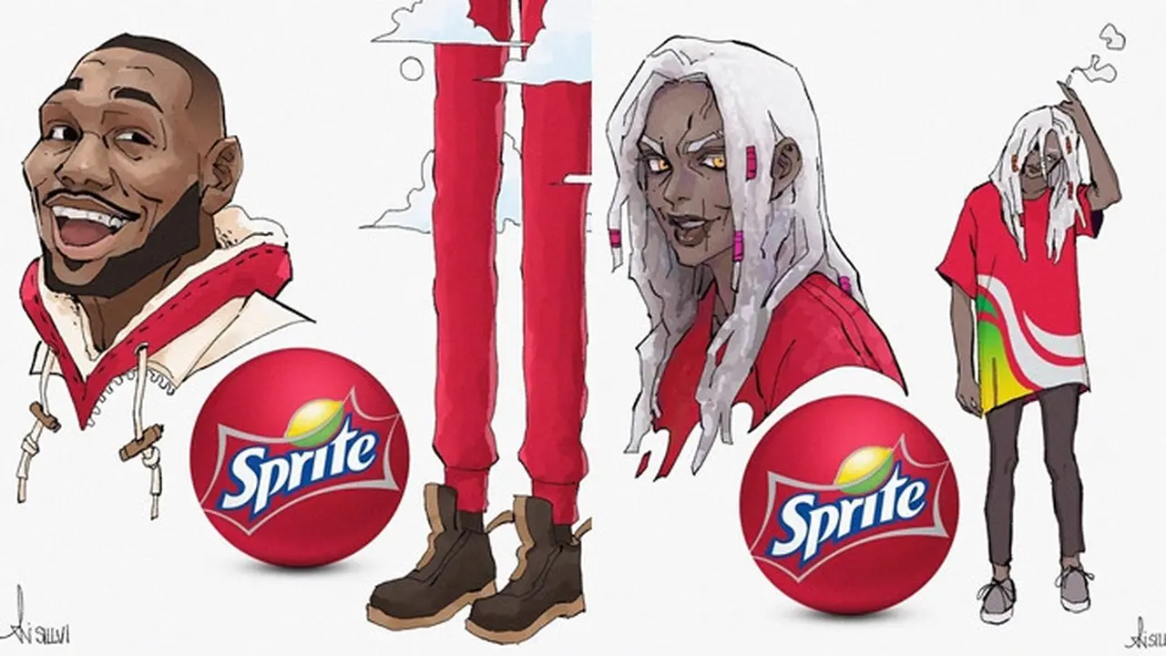 Logo minuman bersoda jadi karakter anime