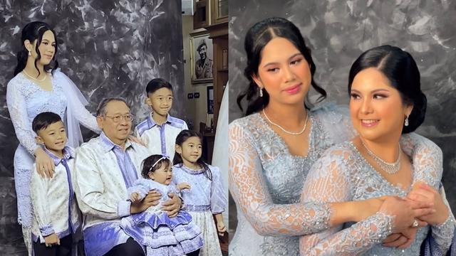 Potret keluarga SBY saat lebaran idul fitri, Almira Yudhoyono curi perhatian