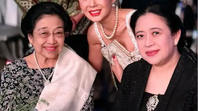 Megawati saat Hadir Pernikahan Aaliyah Massaid dan Thariq Halilintar.