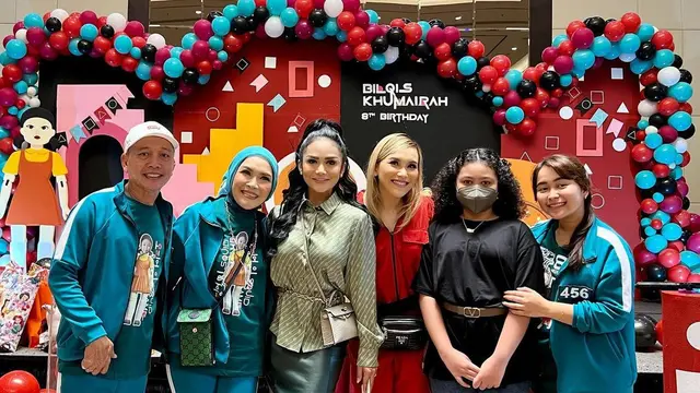 Pesta ulang tahun ke-8 Bilqis putri Ayu Ting Ting (Foto: Instagram/@krisdayantilemos)