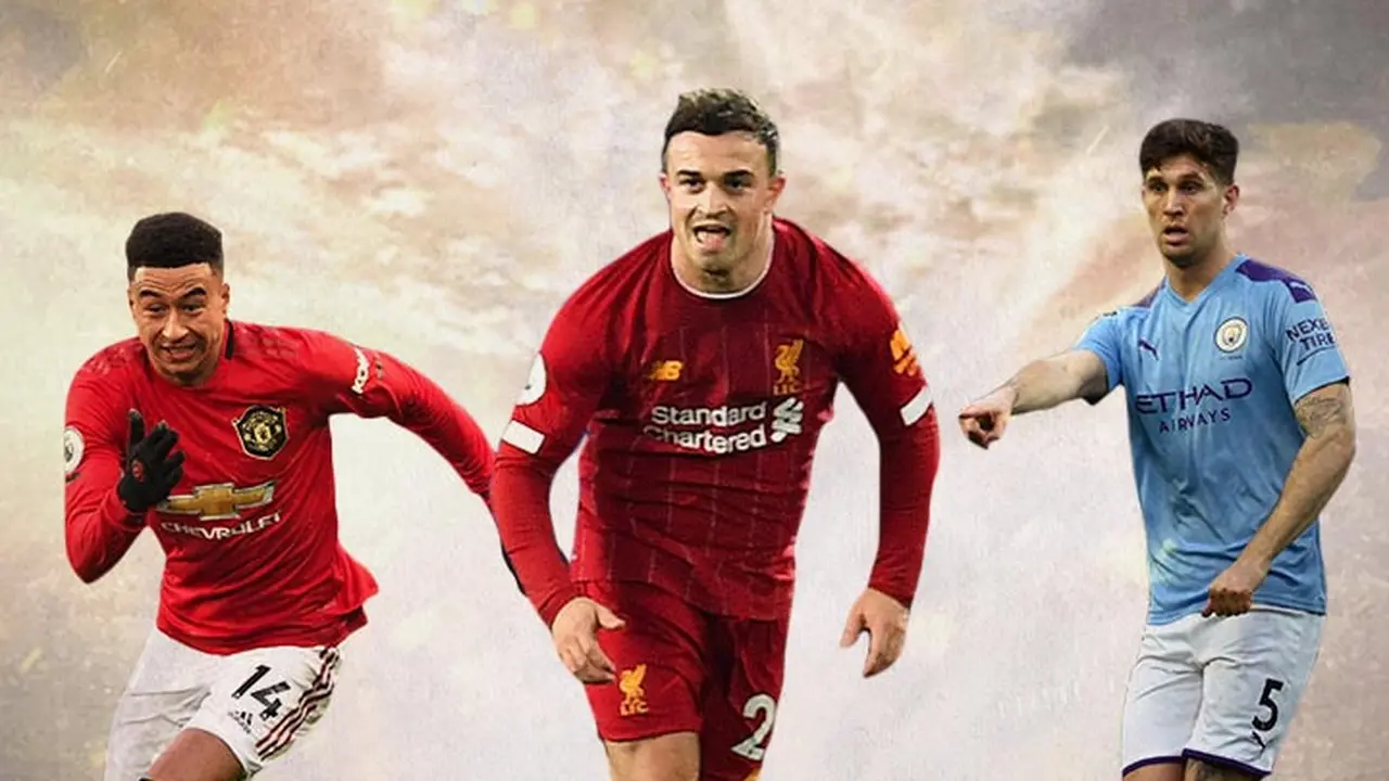 Ilustrasi - Jesse Lingard,  Xherdan Shaqiri, John Stones