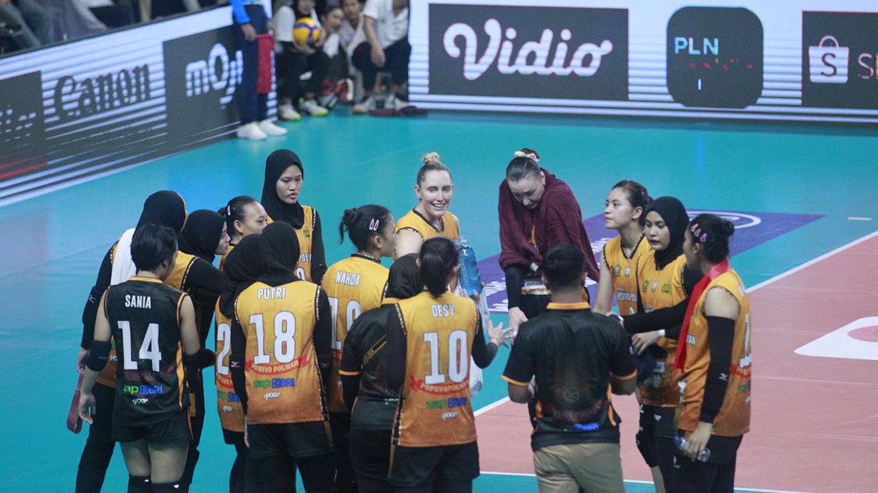 Foto: Luar Biasa! Belum Terkalahkan, Ini Dia Daftar 7 Kemenangan yang Ditorehkan Jakarta Popsivo Polwan di PLN Mobile Proliga 2024