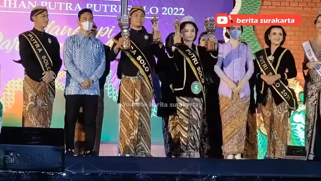 6 Potret Selvi Ananda dan Gibran Rakabuming di Final Pemilihan Putra Putri Solo 2022