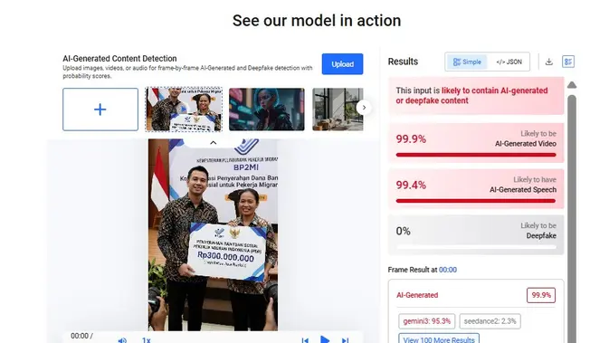 Hivemoderation klaim video Kementerian BP2MI serahkan bansos PMI Rp 300 juta