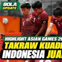 Highlight Asian Games 2026: Indonesia Juara Grup B, Takraw Kuadran Putra Kalahkan Singapura 2-0