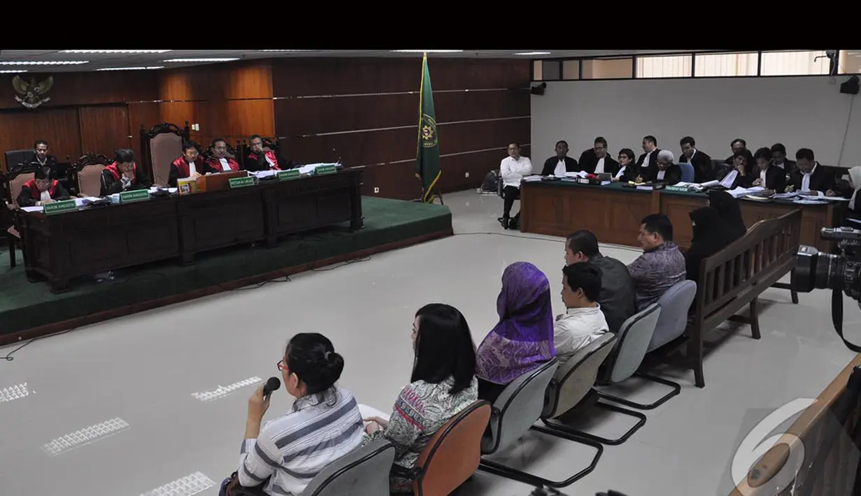 Sejumlah saksi dihadirkan dalam sidang kasus Hambalang dengan terdakwa Anas Urbaningrum, Pengadilan Tipikor, Jakarta, Kamis (14/8/2014) (Liputan6.com/Miftahul Hayat)