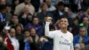 Cristiano Ronaldo mencetak tiga gol saat timnya Real Madrid mengalahkan Real Sociedad 3-1  pada Laga La Liga Spanyol di Stadion Santiago Bernabeu, Madrid, Rabu (30/12/2015). (REUTERS/Juan Medina)