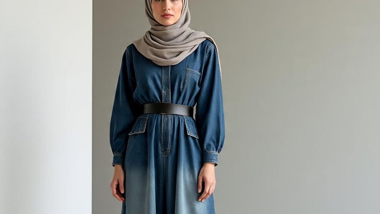 7 Model Gamis Jeans Kekinian 2025, Tren Gaya Kasual Modern yang Modis Sekaligus Sopan