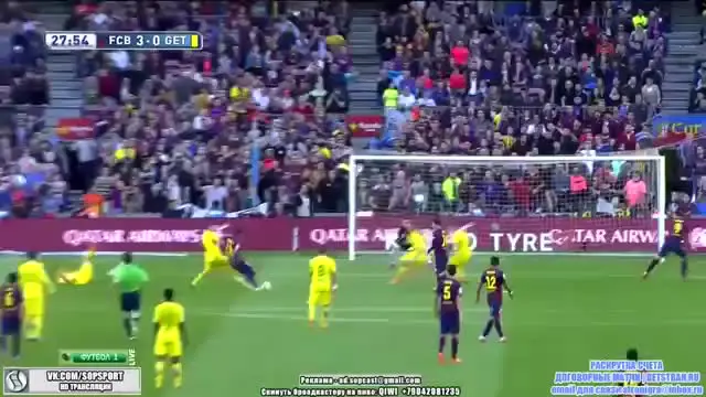 Barcelona sukses mencetak enam gol tanpa balas ke gawang Getafe dalam lanjutan La Liga Spanyol, Selasa (29/4/2015) dini hari tadi.