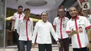 Menpora, Zainudin Amali (tengah) bersiap memberi keterangan terkait kesiapan Indonesia sebagai tuan rumah Piala Dunia U-20 2021, Jakarta, Kamis (24/10/2019). Indonesia resmi ditunjuk FIFA sebagai penyelenggara Piala Dunia U-20 pada 2021. (Liputan6.com/Helmi Fithriansyah)