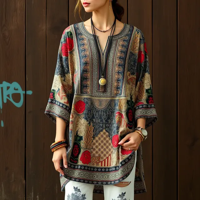 Model Tunik Batik Panjang Kekinian 2025, Tampil Elegan dan Anggun