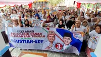 Gabung Relawan Huma Betang, Pedagang Pasar se-Kalteng Deklarasi Dukung Agustiar-Edy