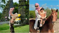 Momen liburan Lebaran Ria Ricis dan Moana di Bali dan Sumba. (sumber: Instagram/riaricis1795)