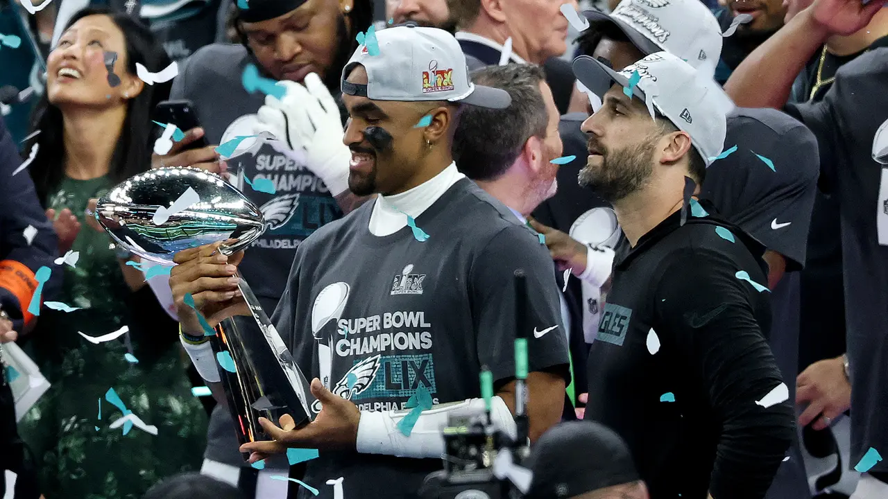 Selebrasi Eagles sebagai juara Super Bowl LIX