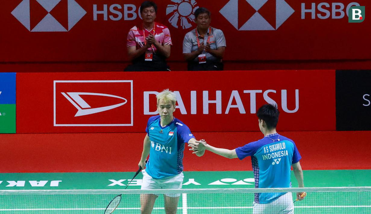 Memasuki game kedua, dominasi The Minions tetap dipertahankan hingga kembali menutup interval game kedua dengan keunggulan 11-9. (Bola.com/M Iqbal Ichsan)