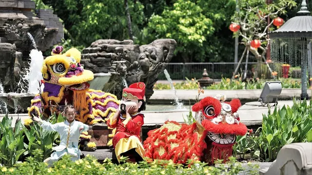 Potret Keseruan Perayaan Imlek 2024 di The Nusa Dua yang Dihiasi Nuansa Merah dan Emas