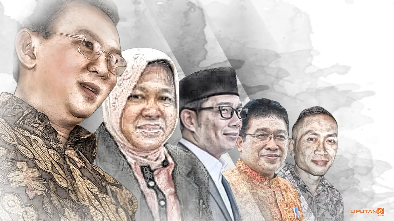 Banner Infografis Survei Ahok 