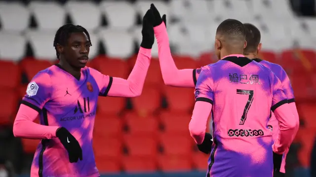 FOTO: Menang 2-1 atas Nice, Paris Saint-Germain Gusur Lille dari Puncak Klasemen