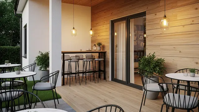 Konsep Bagian Depan Rumah yang Enak Buat Santai dan Ngopi dengan Tenang (Image by Gemini AI)