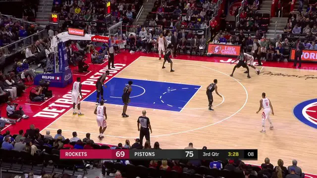Cuplikan Pertandingan NBA : Pistons 115 vs Rockets 108