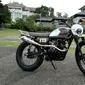 Kawasaki W175 modifikasi. (Arief/Liputan6.com)