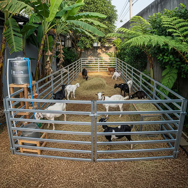 Model Kandang Kambing Minim Air yang Cocok untuk Halaman Sempit