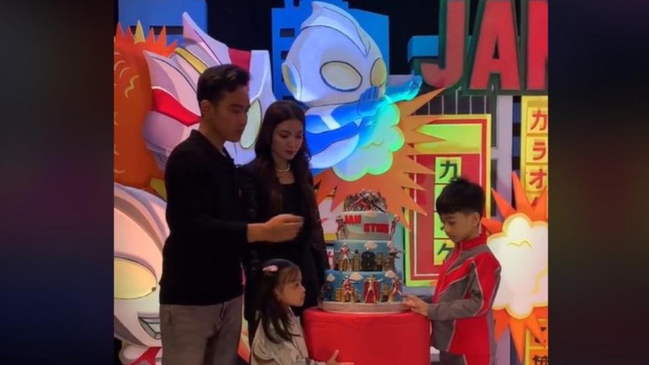 Rayakan Ulang Tahun Jan Ethes Bertema Ultraman, Sepatu Gibran Rakabuming  Bikin Salah Fokus