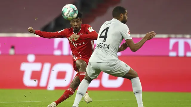 FOTO: Menang 2-0 atas Leverkusen, Bayern Munich di Ambang Juara - Kingsley Coman; Jonathan Tah