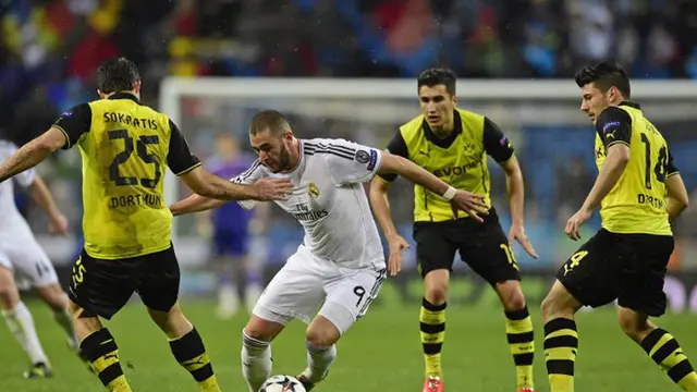 [FOTO] Real Madrid Pesta Gol ke Gawang Dortmund