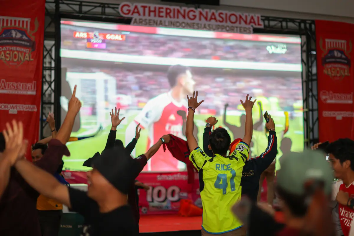 Foto: Keseruan Roaring Night Arsenal Vs Crystal Palace, Gathering Nasional Arsenal Indonesia Supporters