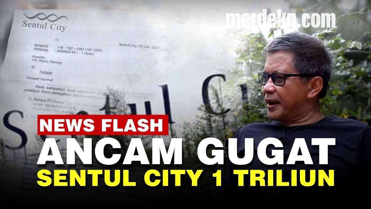 VIDEO: Rocky Gerung Santai Hadapi Sentul City, Masalah Rumah Gampang Diselesaikan