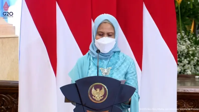 Iriana Joko Widodo dalam sambutan peringatan Hari Kartini 2022