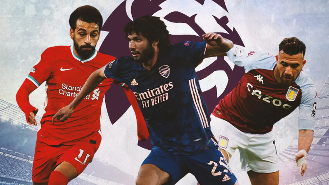 Premier League - Mohamed Salah, Mohamed Elneny, Mahmoud Hassan "Trezeguet"