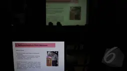 Hasil survei LSI memperlihatkan wibawa institusi Polri merosot setelah kasus Komjen Budi Gunawan, Jakarta, Selasa (24/2/2015). Tampak foto Budi Gunawan dalam layar laptop(Liputan6.com/Johan Tallo) 