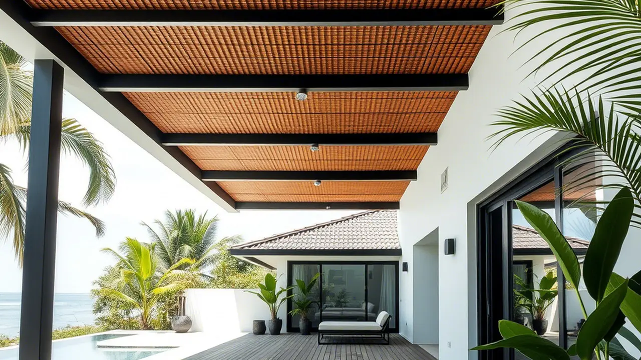 Model Kanopi Teras depan Rumah Terbaru (Sumber: qwen.ai)