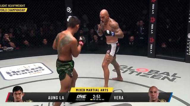 Saksikan Pertandingan Full Aung La N Sang vs Brandon Vera