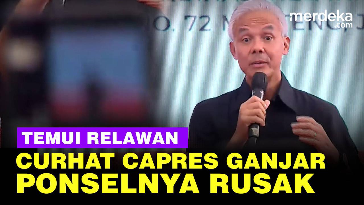 VIDEO: Ganjar Ngaku ke Relawan Ponselnya Rusak, Terlalu Banyak Ucapan Selamat