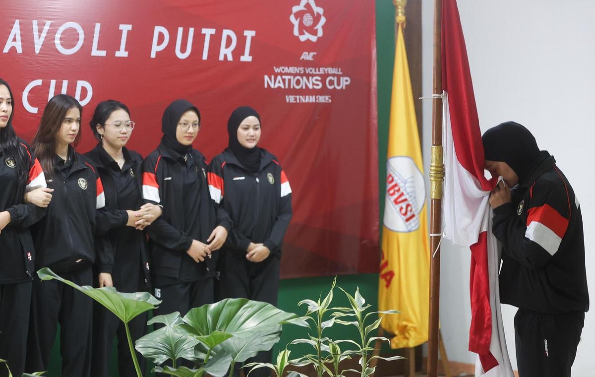 FOTO: Timnas Voli Putri Indonesia Ditargetkan Masuk Empat besar di AVC Nations Cup