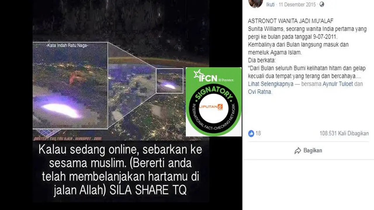 [Cek Fakta] Foto Luar Angkasa
