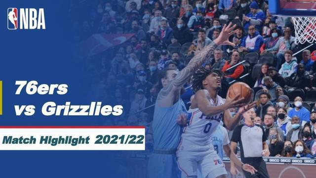 Berita video highlights NBA, pertandingan antara Philadelphia 76ers melawan Memphis Grizzlies dalam lanjutan NBA 2021/2022, Selasa(1/2/2022) pagi hari WIB di Wells Fargo Center.