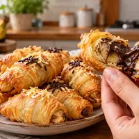 Pisang Molen Mini Isi Cokelat dan Keju (AI Generated)