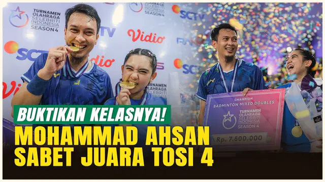 Comeback Manis! Mohammad Ahsan Buktikan Ketajamannya, Juara Bareng Ziva Magnolya di TOSI 4