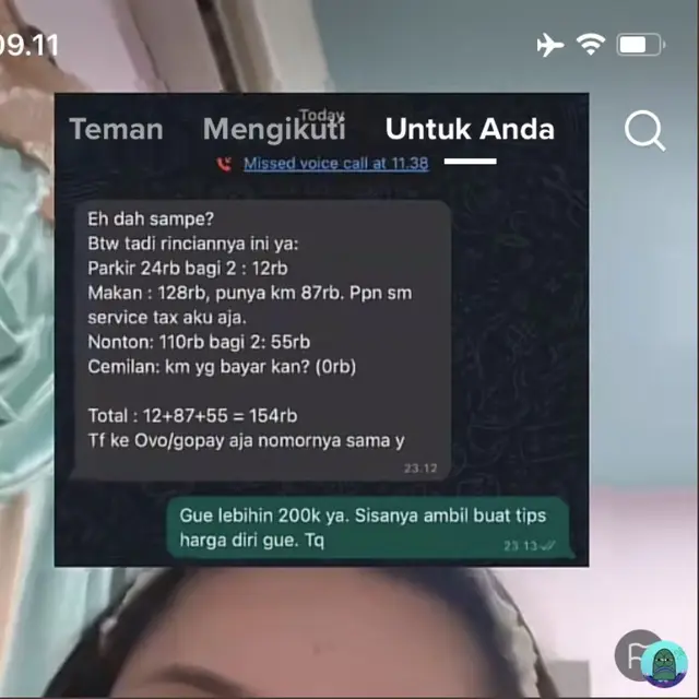 6 Chat Rincian Utang ke Teman Ini Bikin Elus Dada, Pengeluaran Dibagi Rata