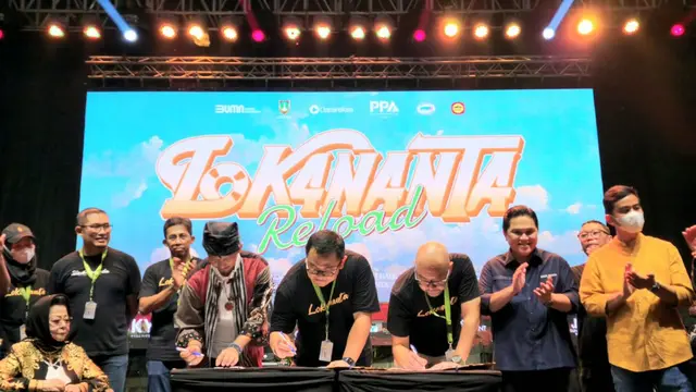 Acara pra-reaktivasi Lokananta Reload pada Minggu (27/11/2022). Acara ini bertujuan untuk memperkenalkan kembali keberadaan Lokananta kepada masyarakat melalui berbagai pertunjukan musik. (Dok PPA)