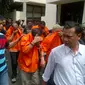 Tersangka penyelundup sabu Jepara diserahkan ke kejaksaan (Liputan6.com / Edhie Prayitno Ige)