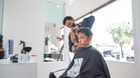Barbershop Serambi MyPertamina. (Foto: Istimewa)